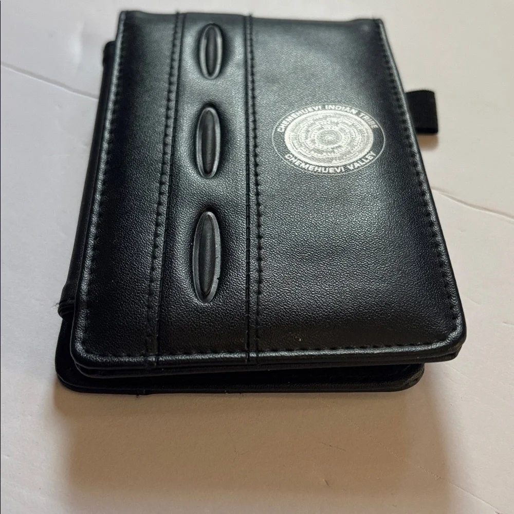 Spector & CO | Black Leather Chemehuevi Indian Tribe Wallet | Travel Note Taking